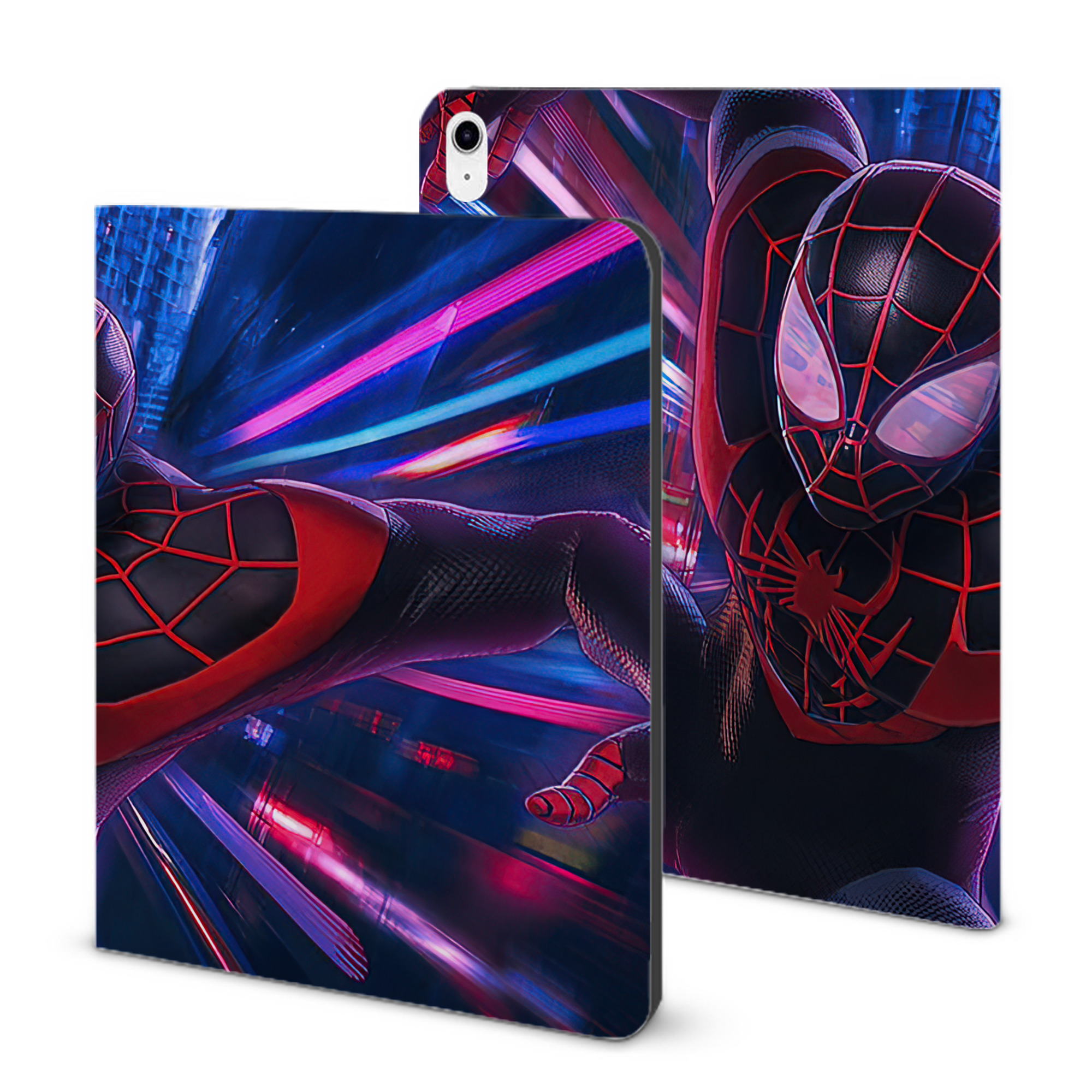 （画像用） アベンジャーズ The Avengers IPad ケース ブック型 PUレザー TPU 耐衝撃 軽量 薄型 ペン収納なし 全面保護 IPad 各モデル対応